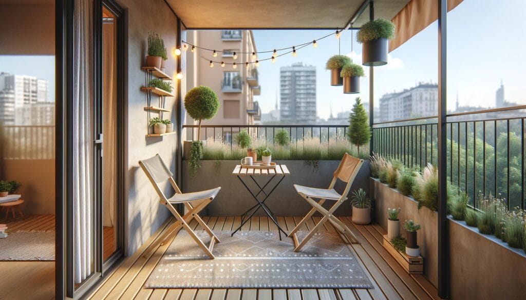 5m² de balcon - astuces pour un aménagement optimisé