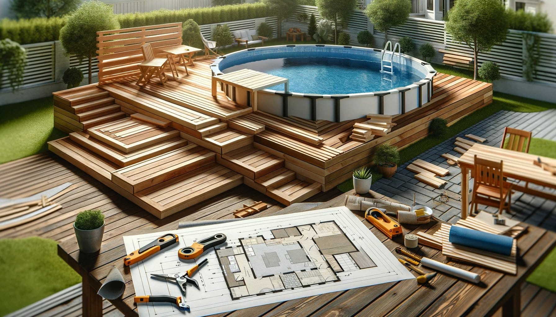  Cr ation De Terrasse En Bois Pour Piscine Hors sol Conseils Et 