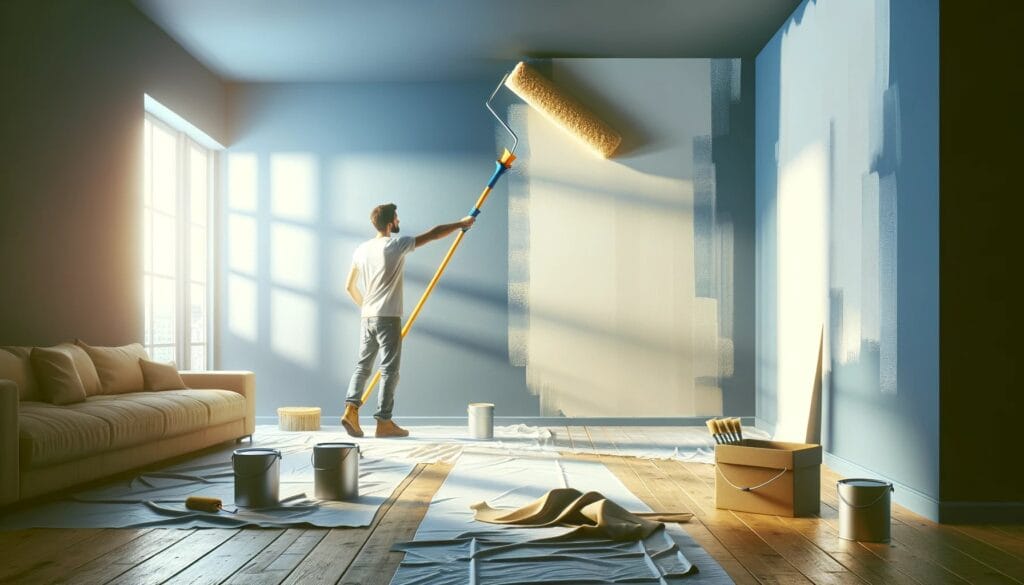 Peinture au m² sans fourniture : prix moyen et facteurs de coût en 2024