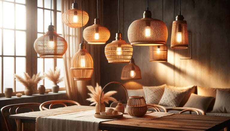 Pourquoi choisir des suspensions lumineuses en rotin