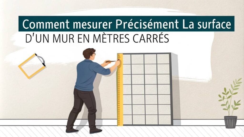 Comment mesurer précisément la surface d’un mur en mètres carrés