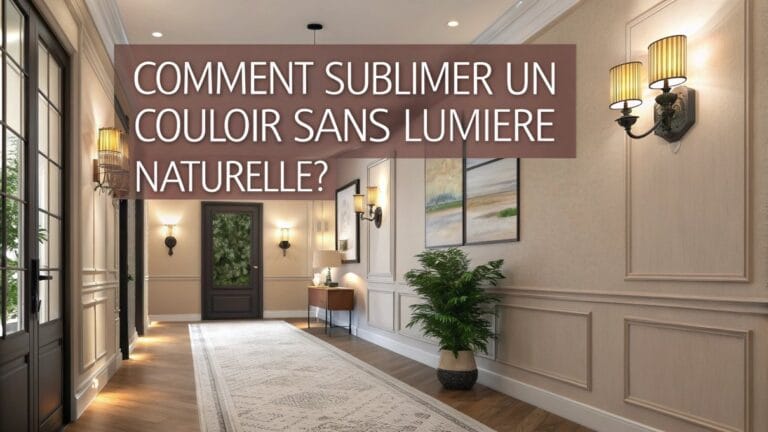 Comment sublimer un couloir sans lumière naturelle ?