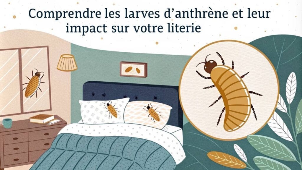 Comprendre les larves d'anthrène et leur impact sur votre literie