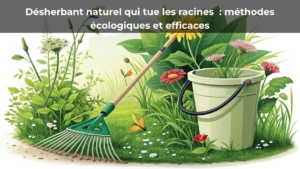 Désherbant naturel qui tue les racines&nbsp;: méthodes écologiques et efficaces