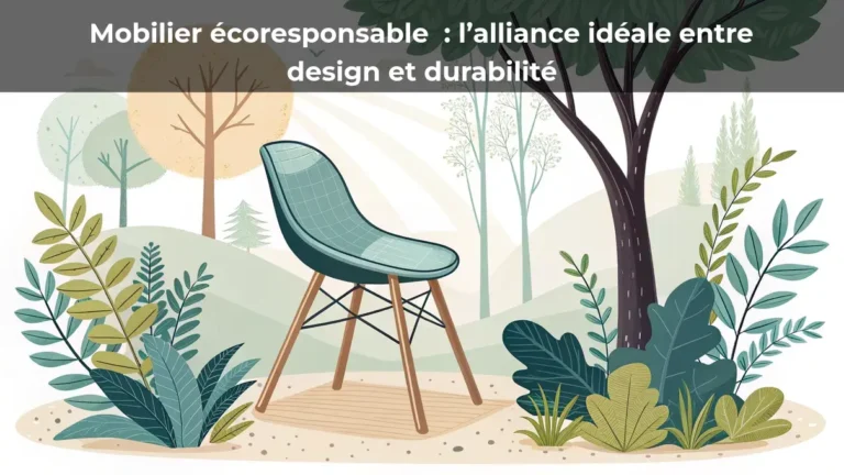 Mobilier écoresponsable : l'alliance idéale entre design et durabilité