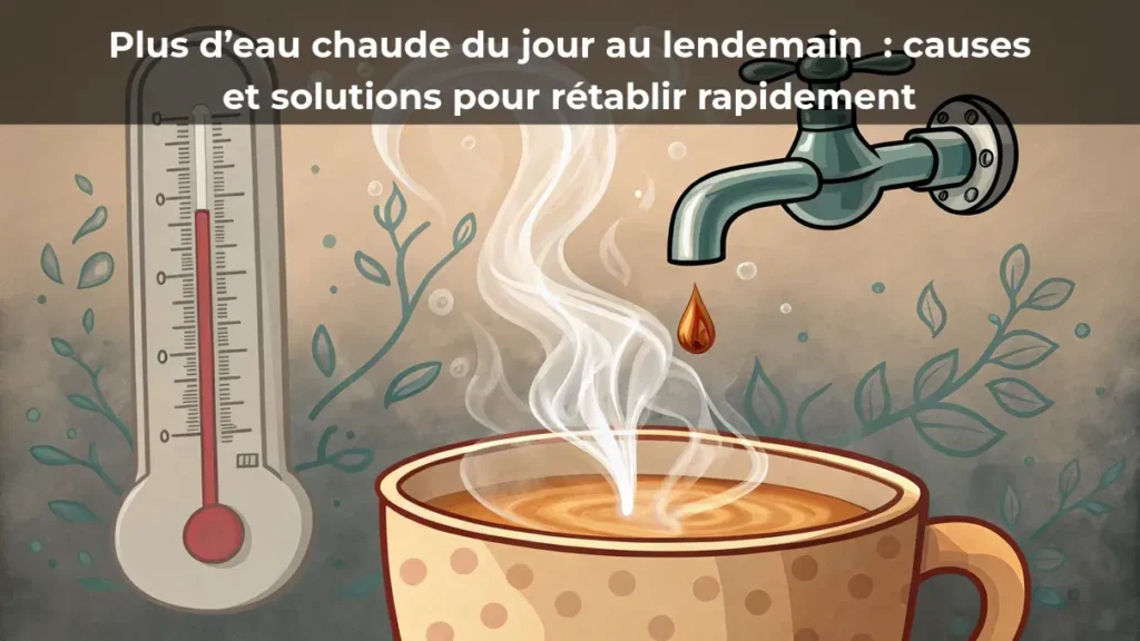 Plus d'eau chaude du jour au lendemain : causes et solutions pour rétablir rapidement