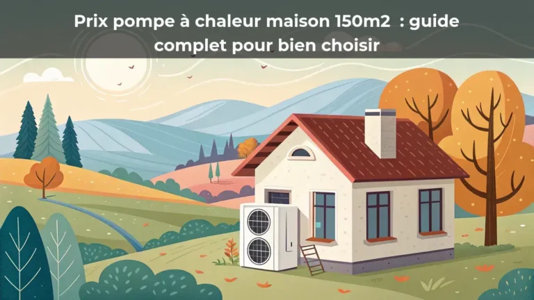 Prix pompe à chaleur maison 150m2 : guide complet pour bien choisir