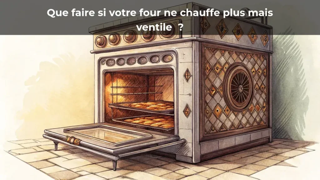 Que faire si votre four ne chauffe plus mais ventile ?
