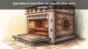 Que faire si votre four ne chauffe plus mais ventile&nbsp;?