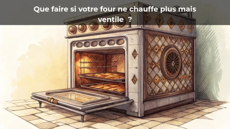 Que faire si votre four ne chauffe plus mais ventile ?