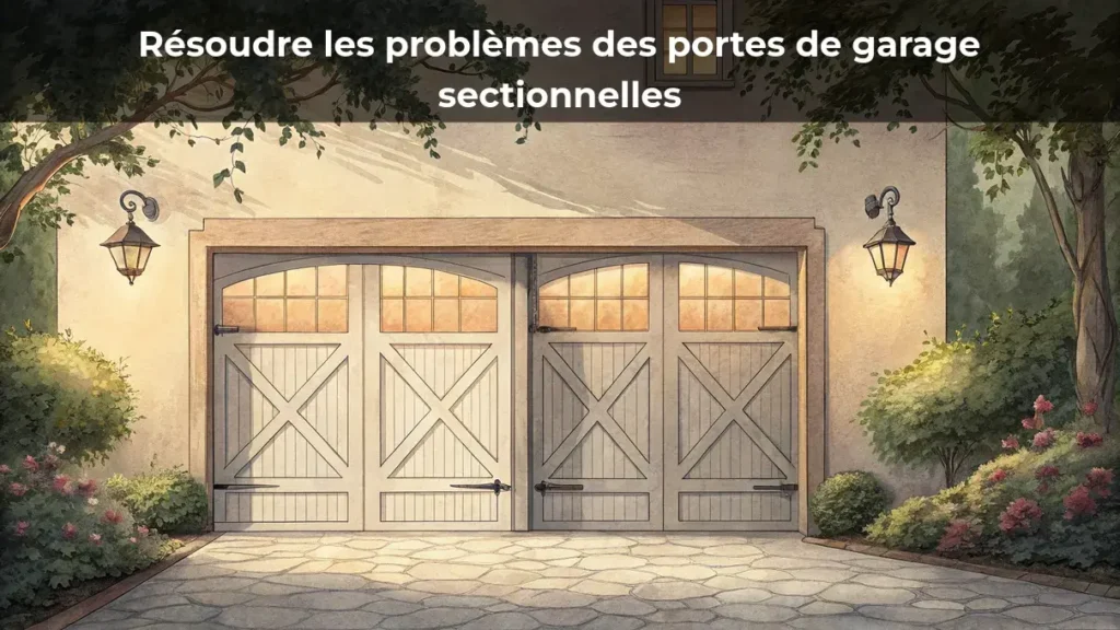 Résoudre les problèmes des portes de garage sectionnelles