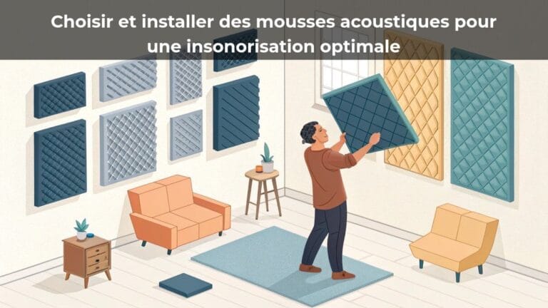 Choisir et installer des mousses acoustiques pour une insonorisation optimale