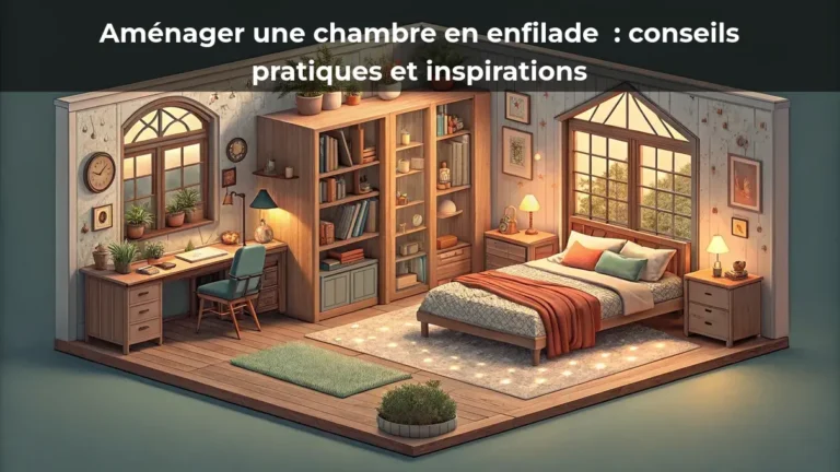 Aménager une chambre en enfilade : conseils pratiques et inspirations