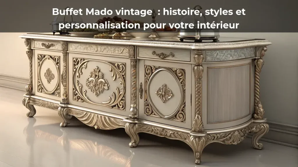 Buffet Mado vintage : histoire, styles et personnalisation pour votre intérieur