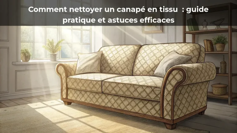Comment nettoyer un canapé en tissu : guide pratique et astuces efficaces
