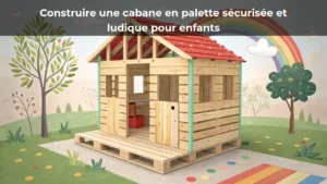 Construire une cabane en palette sécurisée et ludique pour enfants