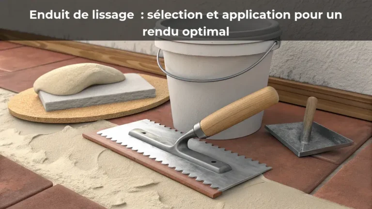 Enduit de lissage : sélection et application pour un rendu optimal