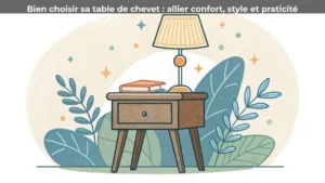 Bien choisir sa table de chevet : allier confort, style et praticité