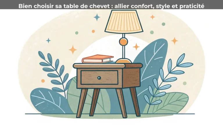 Bien choisir sa table de chevet : allier confort, style et praticité