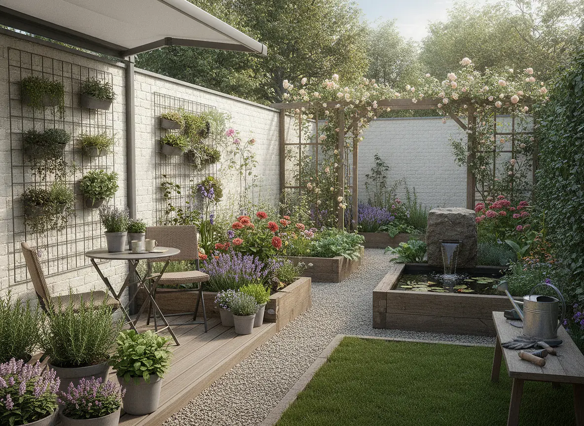 Inspirations visuelles pour un jardin de 50m²